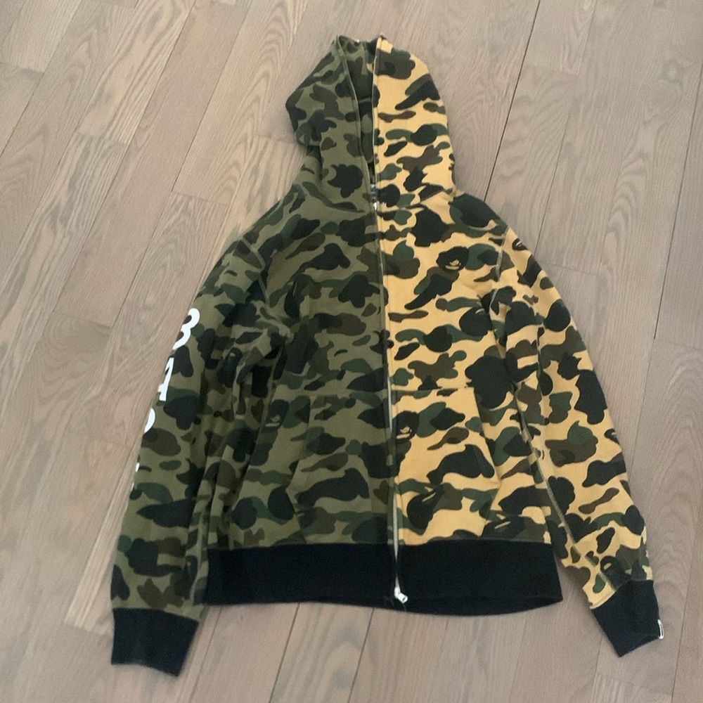 Bape camo hoodie.